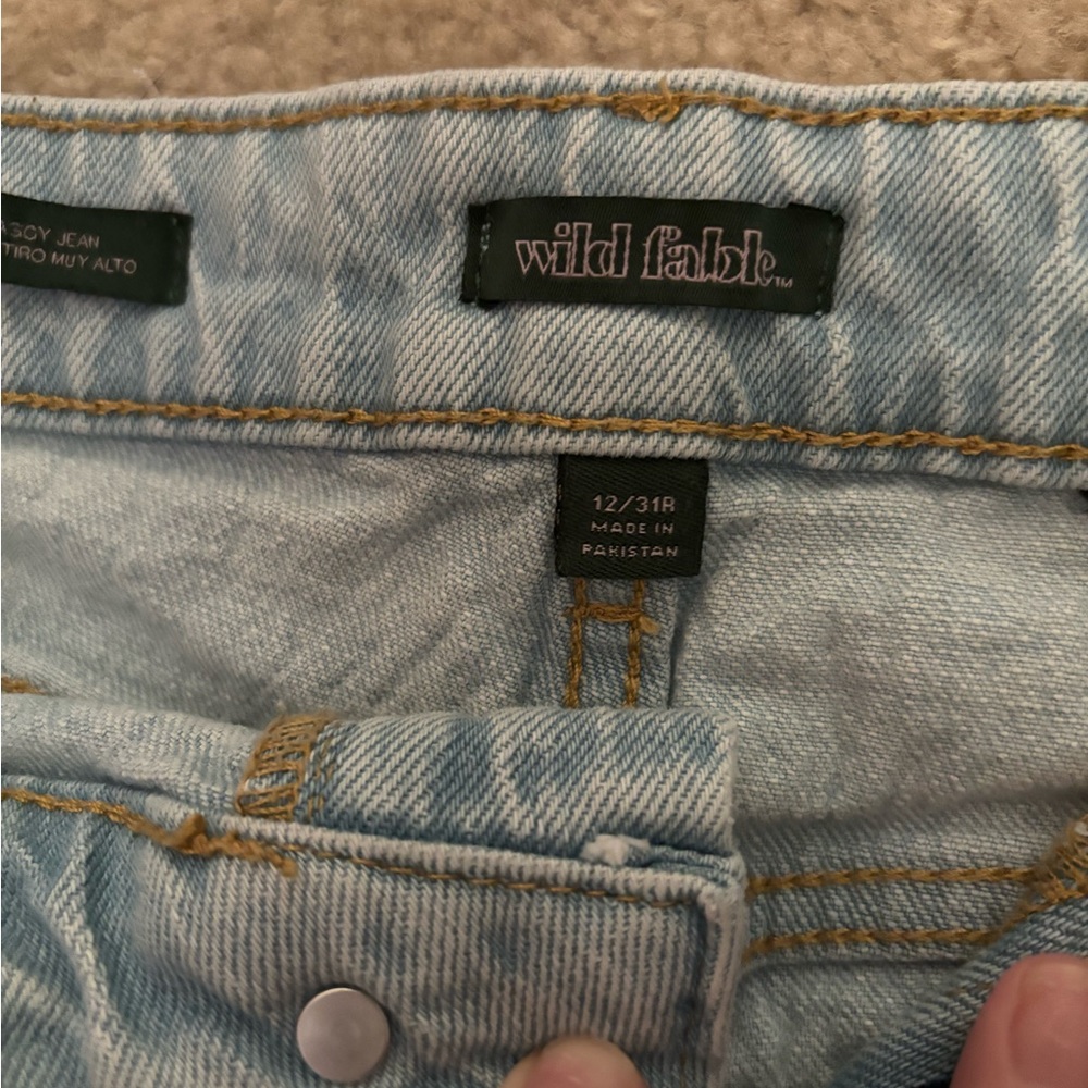 Straight Leg blue jeans